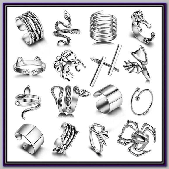 Belly Chains Jewelry Vintage Knuckle Rings Set Silver Poshmark